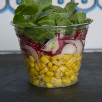 Salade maïs et radis